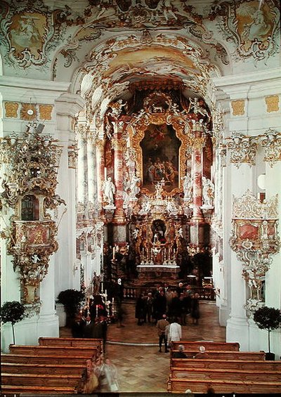 View of the Nave by German School
